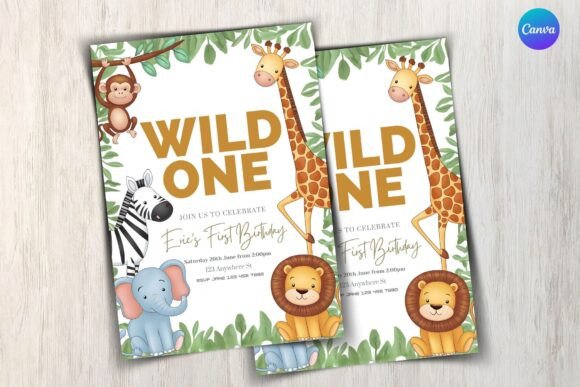Safari Birthday Invitation