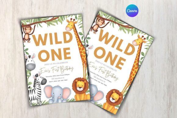 Safari Birthday Invitation