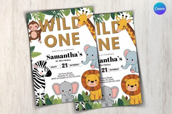Safari Birthday Invitation