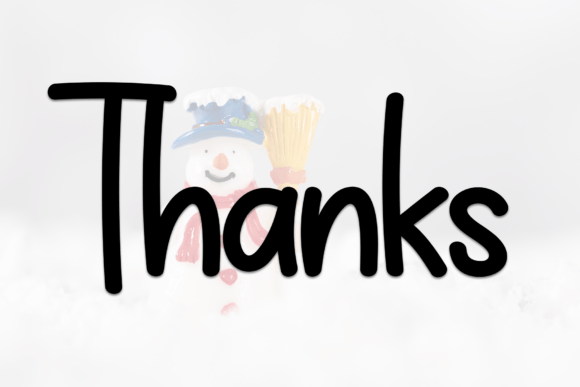 Snowday Font PNG with transparent background - Preview 5