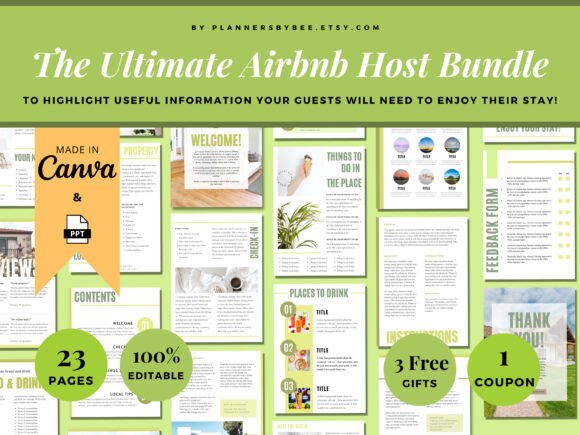 Airbnb Welcome Book Template Canva