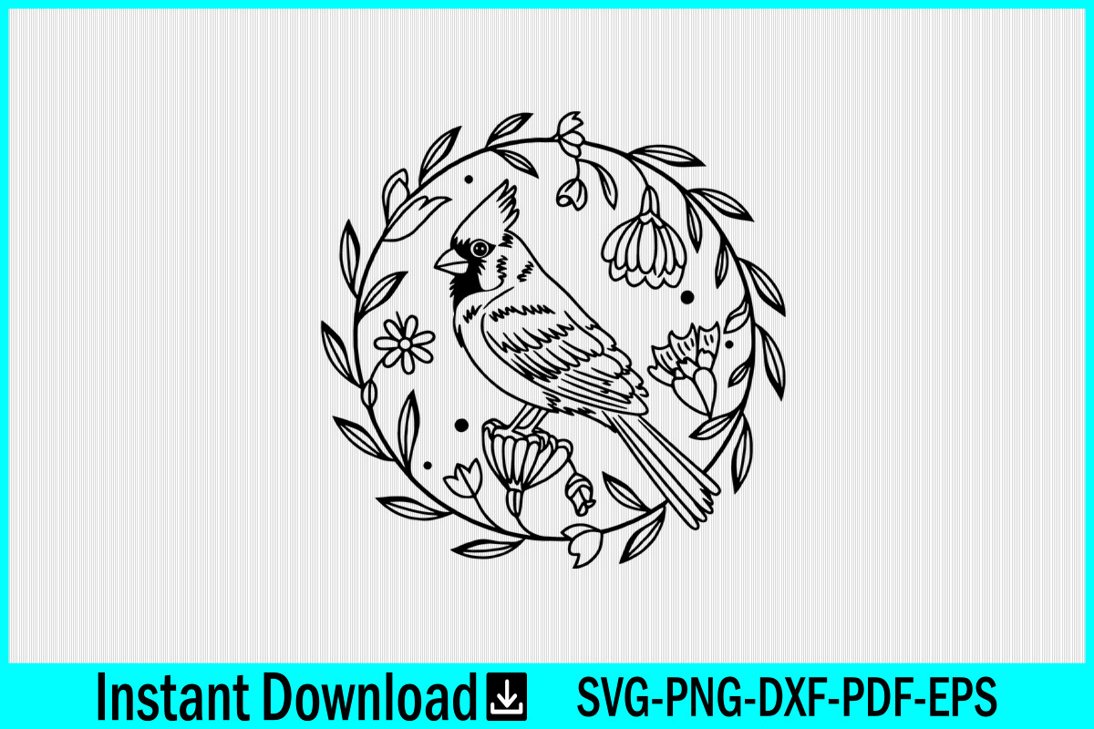 Cardinal Bird SVG Cardinal Vector SVG Graphic by Craftabledesign ...