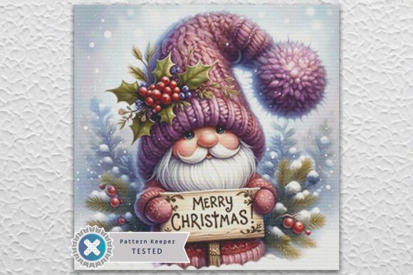 Christmas Gnome Cross Stitch Pattern PDF