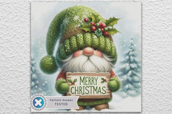 Christmas Gnome Cross Stitch Pattern PDF