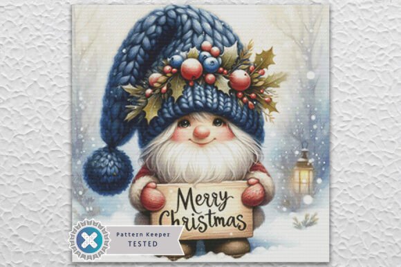 Christmas Gnome Cross Stitch Pattern PDF