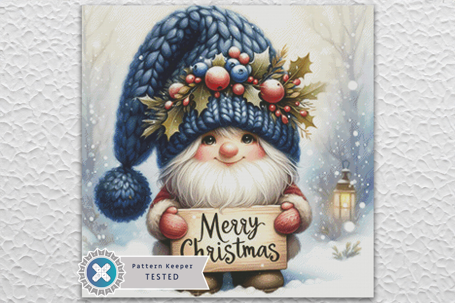 Christmas Gnome Cross Stitch Pattern PDF