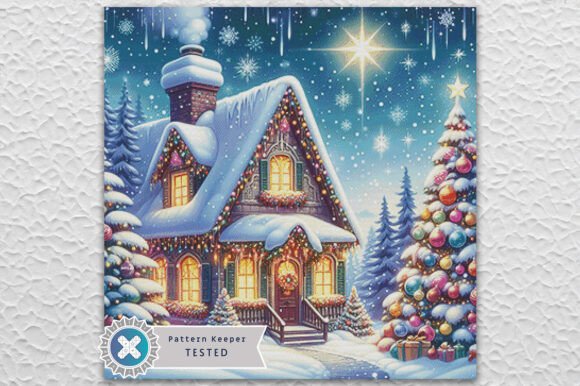 Cross Stitch Pattern Christmas Cottage