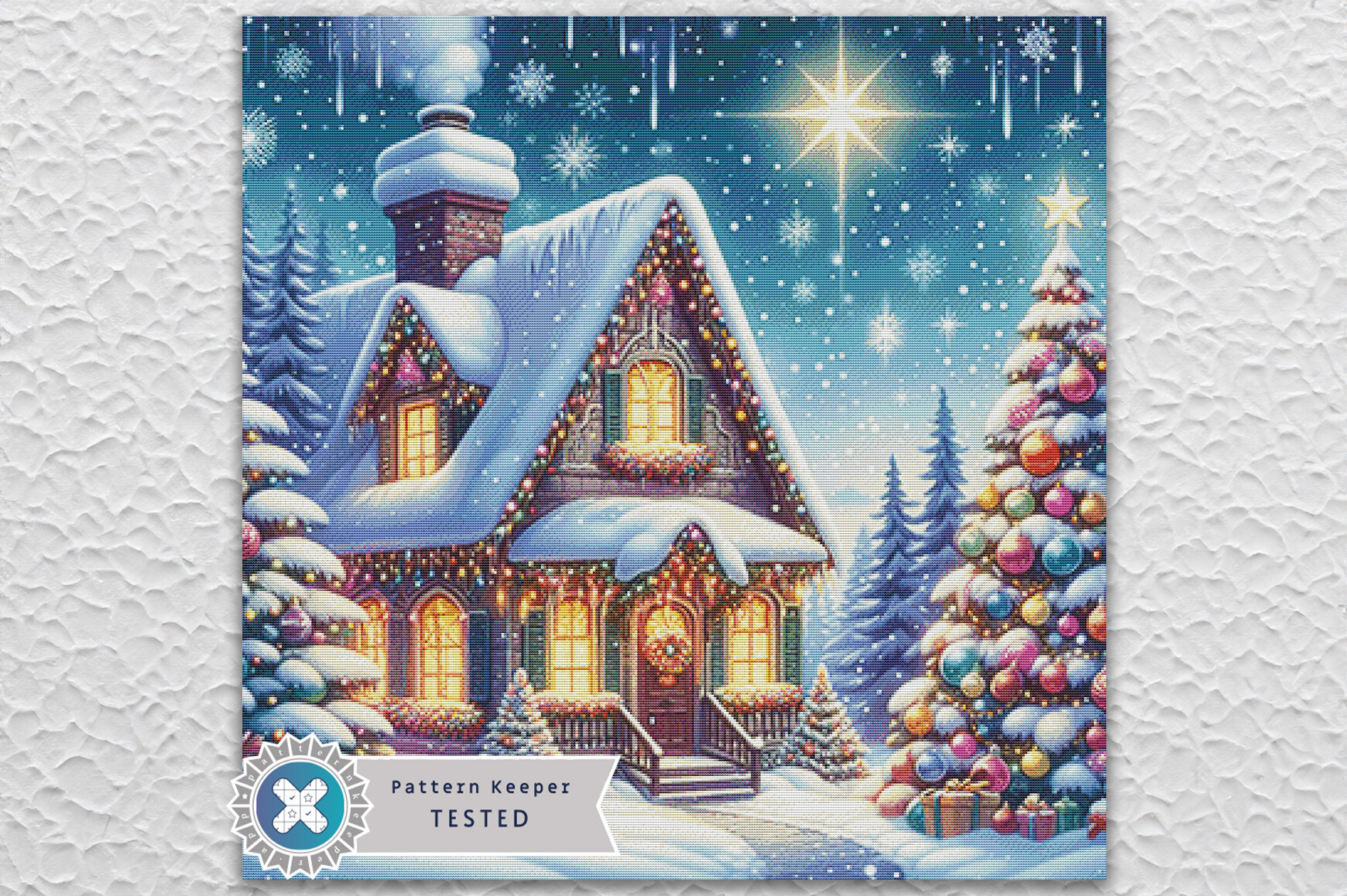 Cross Stitch Pattern Christmas Cottage
