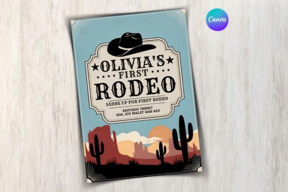 First Rodeo Birthday Invitation
