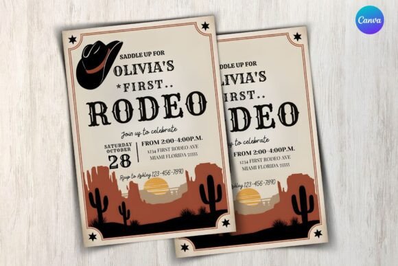 First Rodeo Birthday Invitation