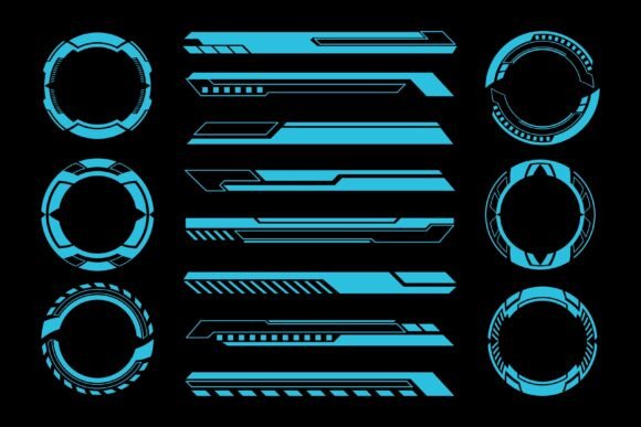 Futuristic Interface Cyberpunk Elements Graphic Web Elements By Ozan ID