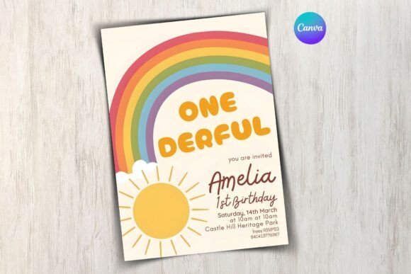 Onederful Birthday Invitation Template
