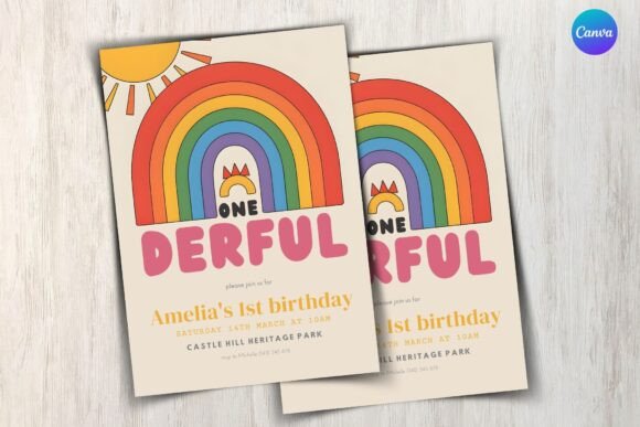 Onederful Birthday Invitation Template