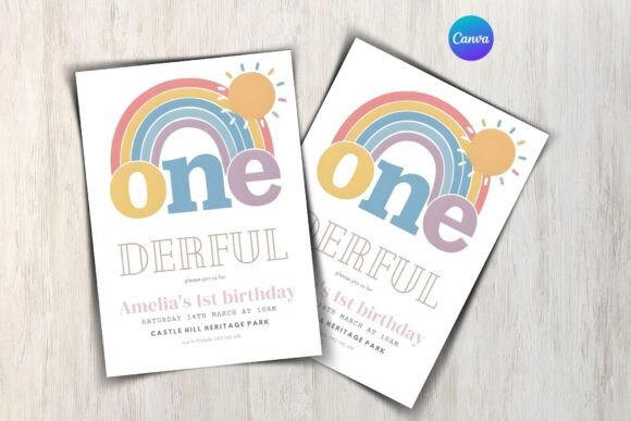 Onederful Birthday Invitation Template