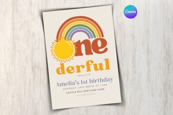 Onederful Birthday Invitation Template