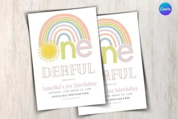 Onederful Birthday Invitation Template