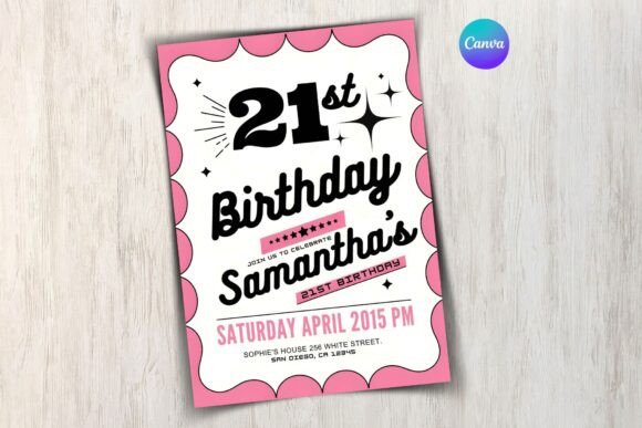 Retro Birthday Invitation