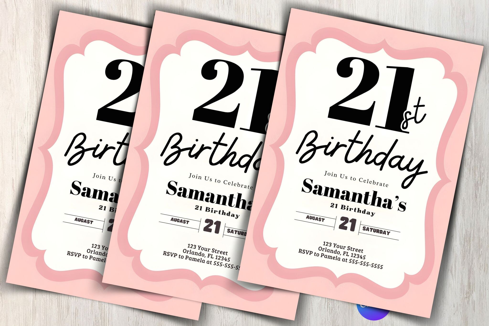 Retro Birthday Invitation Template