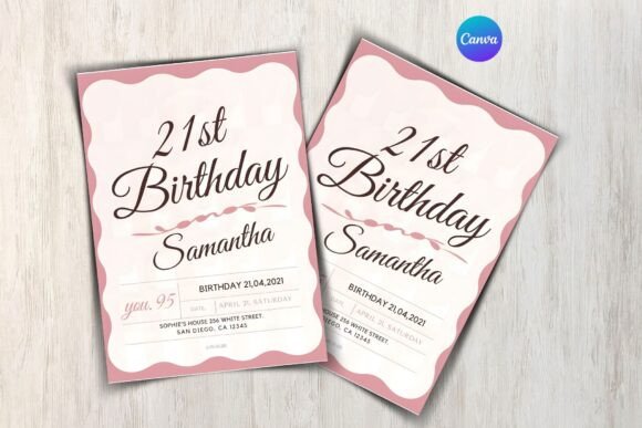 Retro Birthday Invitation Template