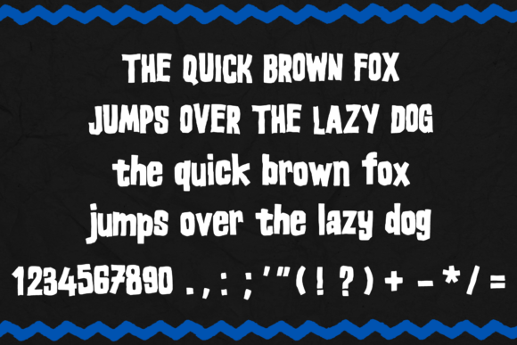 Rough Blocky Font PNG with transparent background - Preview 3