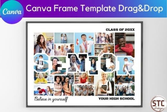 Senior Photo Collage Canva Template