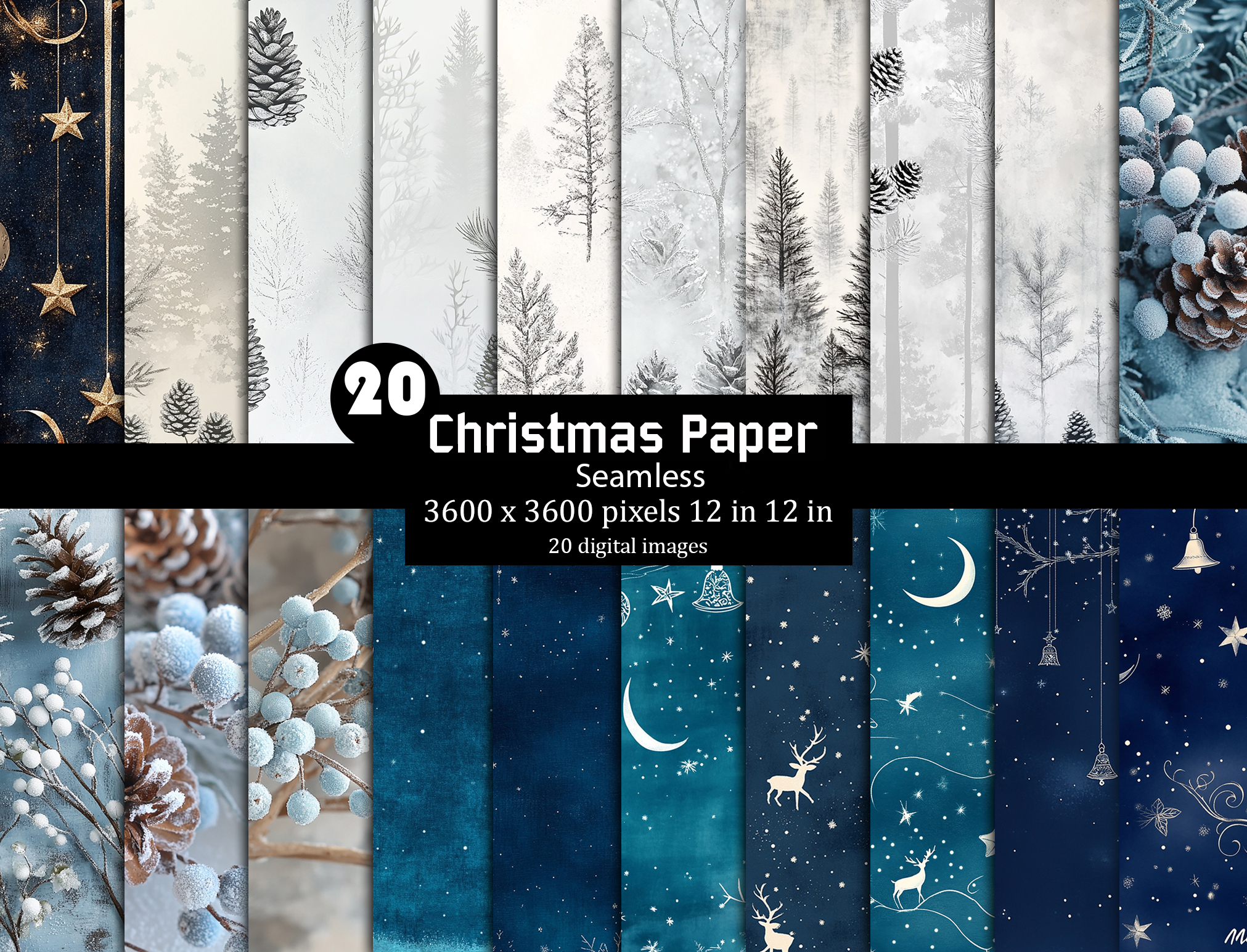 Watercolor Christmas Background
