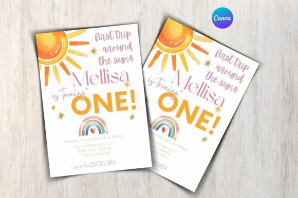 Around the Sun Birthday Invitation