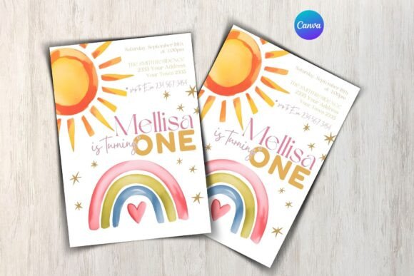 Around the Sun Birthday Invitation