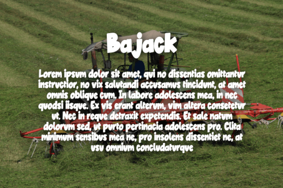 Bajack Font - Preview 2