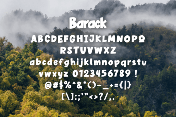 Barack Font - Preview 1