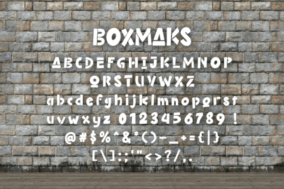 Boxmaks Font - Preview 1