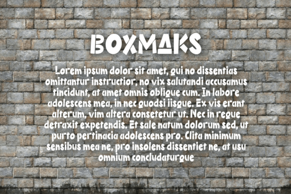 Boxmaks Font - Preview 2