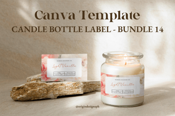 Canva Candle Label Template 14