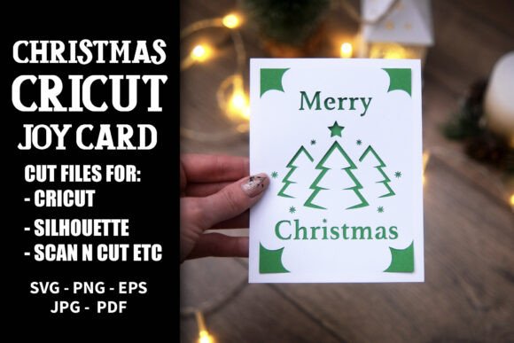 Christmas Cricut Joy Card Svg Graphics