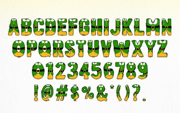 Christmas Elf Army Font - Preview 1
