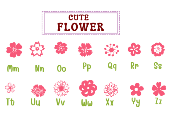 Cute Flower Font - Preview 2