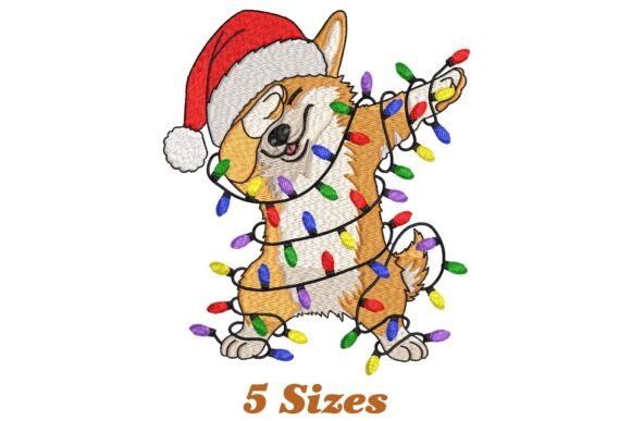 Dabbing Welsh Corgi Dog Christmas