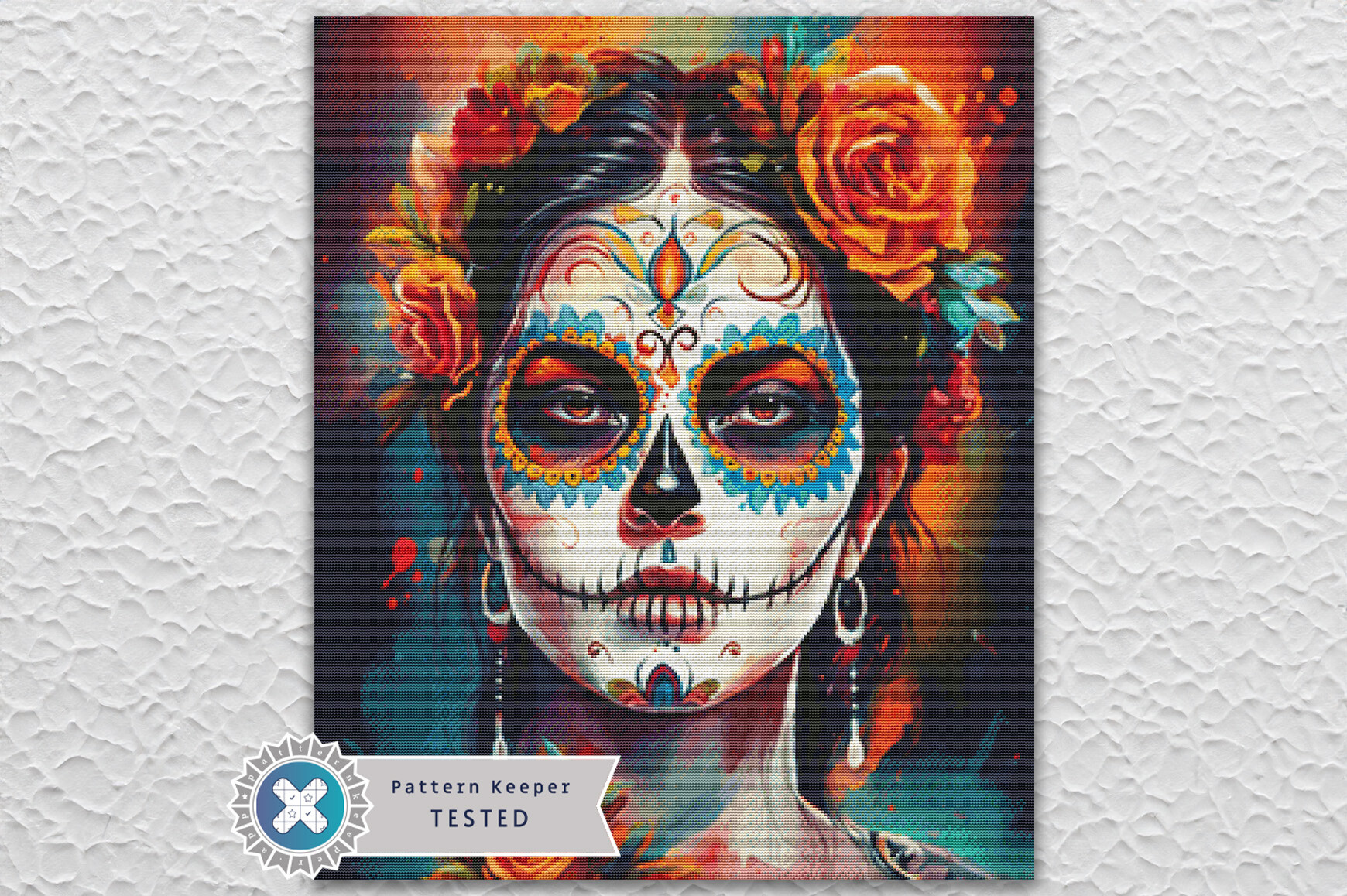 Day of the Dead Catrina Cross Stitch PDF