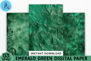 Emerald Green Digital Paper Graphic by Digital_Art12 · Creative Fabrica