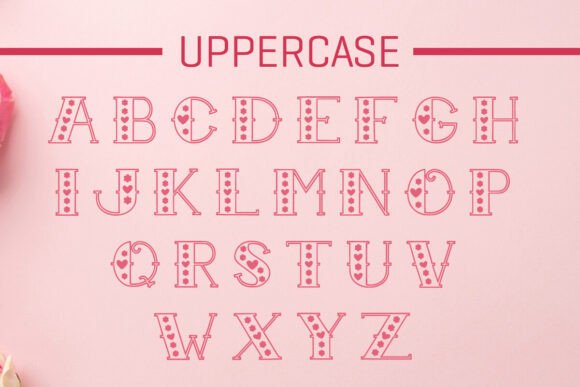 Flower Love Font - Preview 1