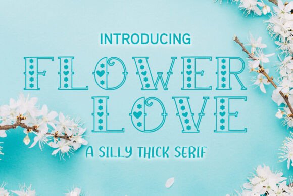 Flower Love Font - Preview 3