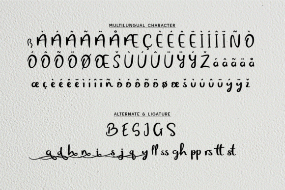 Inkspire Flares Font PNG with transparent background - Preview 2