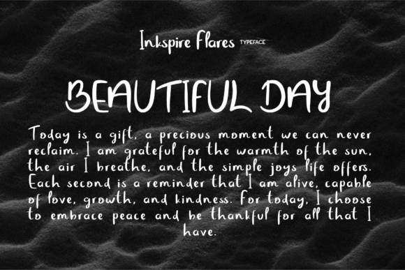 Inkspire Flares Font PNG with transparent background - Preview 6