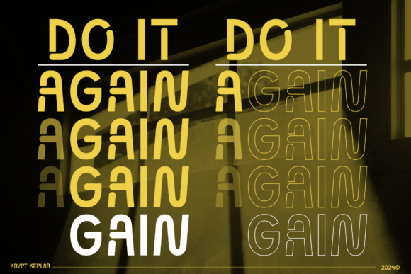 Krypt Keplar Font PNG with transparent background - Preview 4