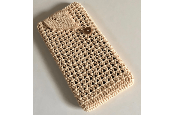Lacy Leafy Phone Cozy Crochet Pattern