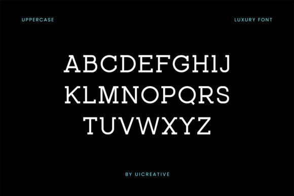 Norheast Slab Font PNG with transparent background - Preview 4