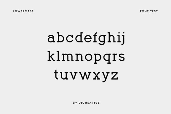 Norheast Slab Font PNG with transparent background - Preview 5