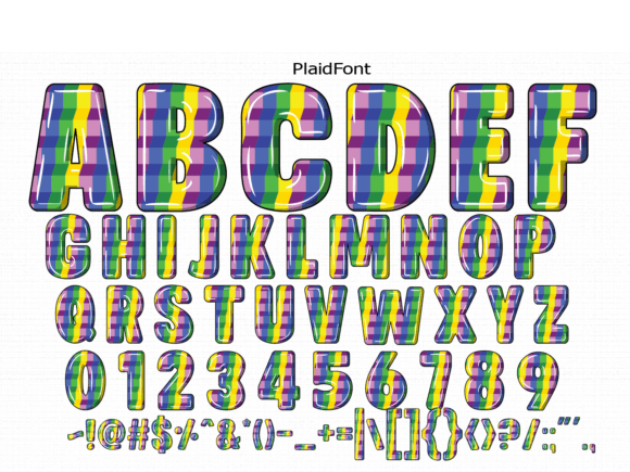 Plaidfont Font PNG with transparent background - Preview 1