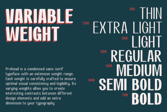 Prohead Font PNG with transparent background - Preview 3