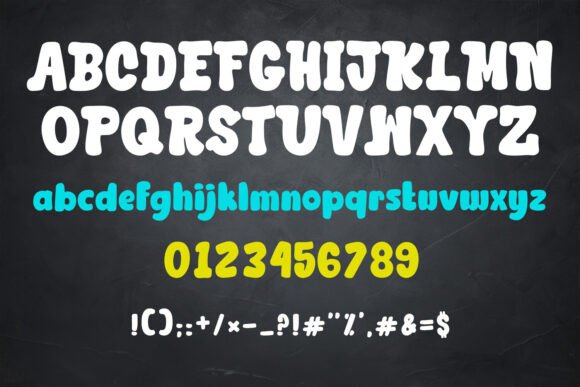 Puffy Life Font PNG with transparent background - Preview 3